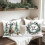 Housses de coussin décoratives de Noël blanches, lot de 4, 50 x 50 cm 4