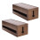 2X Kabel Management Box Holz Kabel Organizer Box (Kaffee Farbe) 2
