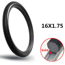 2X 16 Zoll 16 X 1,75 Fahrrad Vollreifen Fahrrad Fahrradreifen 16 X 1,75 Schwarzgummi Rutschfeste Reifen Fahrradreifen