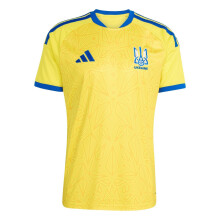 (M, Yellow/Blue) Adidas Mens World Cup 2026 Ukrainian Football Federation Home Shirt