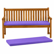 3 Seater Bench Cushion 143 × 48 × 6cm Purple