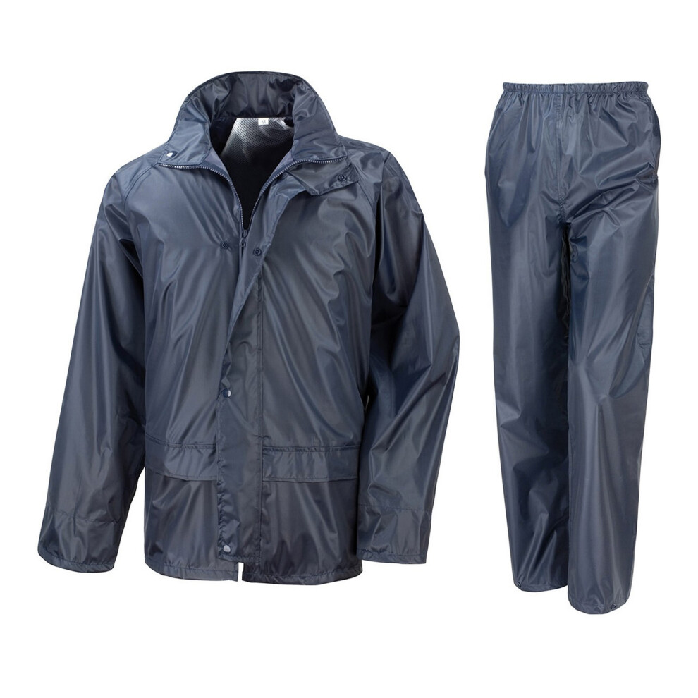 (S, Navy) Result Core Unisex Adult Rain Suit