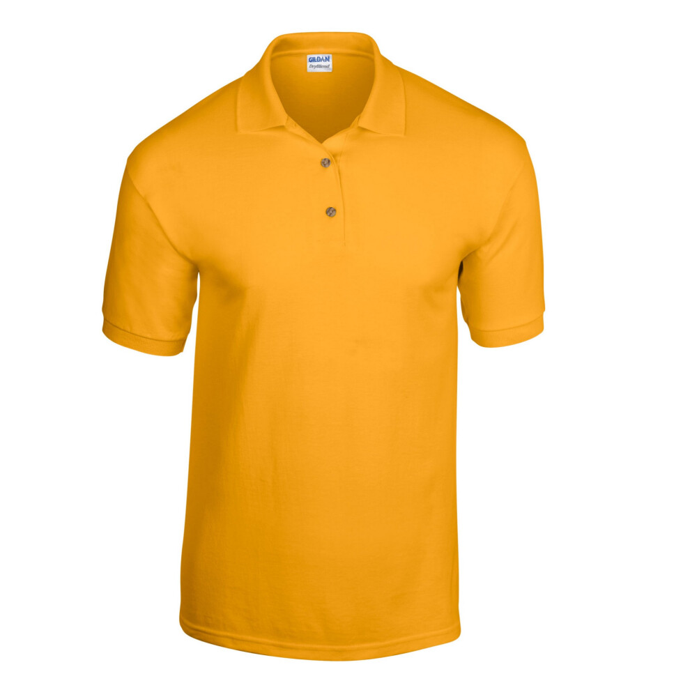 Gildan (Xl, Gold) Mens Dryblend Polo Shirt