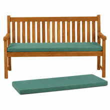 3 Seater Bench Cushion 143 × 48 × 6cm Green