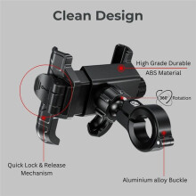 Quick Release Jaw Grip Mobile Phone Mount Holder Motorcycle Phone Stand, Bicycle, Electric Bike, Mobile Phone Stand