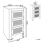 Beliani 3 Drawer Bedside Table LORAY Glass Mirrored Silver 5