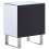 Beliani 2 Drawer Bedside Table NESLE Glass Mirrored Silver 10