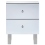 Beliani 2 Drawer Bedside Table NESLE Glass Mirrored Silver 8