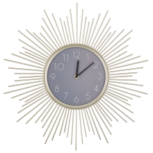 Wall Clock SOLURA 45 cm Metal Gold