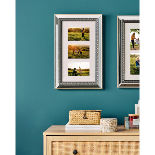 Beliani Frame for 3 Photos DALABA Silver 1