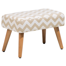 Footstool TAKOMA Cotton Beige