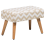 Beliani Footstool TAKOMA Cotton Beige 1