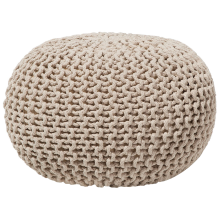 Pouffe CONRAD Cotton Light Beige
