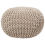Beliani Pouffe CONRAD Cotton Light Beige 1