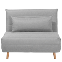 Single Sofa Bed SETTEN Fabric Light Grey
