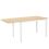 Beliani Extending Dining Table LOUISIANA Light Brown 120/160 cm 75 cm Wood 1