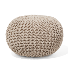 Pouffe CONRAD Cotton Light Beige
