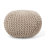 Beliani Pouffe CONRAD Cotton Light Beige 1