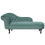 Beliani Left-Hand Chaise Longue NIMES Velvet Mint Green 1