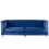 Beliani Sofa 3 Seater ARVIKA Velvet Navy Blue 1