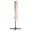 Beliani Cantilever Parasol 238 cm MONZA Light Beige 4