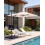 Beliani Cantilever Parasol 238 cm MONZA Light Beige 2