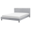 Beliani Bed Fabric FITOU 160 x 200 cm (EU King Size) Light Grey 1