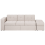 Beliani Sofa Bed 3 Seater FALSTER with Storage Fabric Beige 1