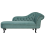Beliani Right-Hand Chaise Longue NIMES Velvet Mint Green 1