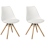 Beliani Set of 2 Dining Chairs DAKOTA White 1