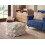 Beliani Pouffe NASHIK Cotton Beige 4