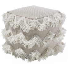 Pouffe NASHIK Cotton Beige