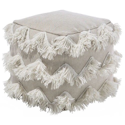 Beliani Pouffe NASHIK Cotton Beige
