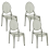 Beliani Set of 4 Dining Chairs MERTON Black 1