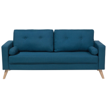 Sofa 2 Seater KALMAR Fabric Sea Blue