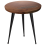 Beliani Side Table DETAH Teak Wood Dark Brown 1