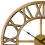 Beliani Wall Clock NOTTWIL Metal Gold 4