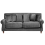 Beliani Sofa 2 Seater EIKE Velvet Grey 1