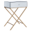 Beliani Side Table VIVY Glass Mirrored Silver 1