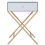 Beliani Side Table VIVY Glass Mirrored Silver 8
