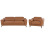 Beliani Living Room Set 4 Seater NARWIK Leather Brown 1