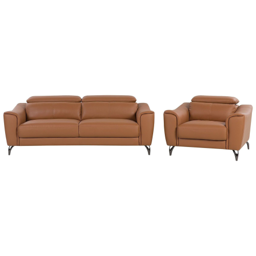 Beliani Living Room Set 4 Seater NARWIK Leather Brown