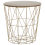 Beliani Side Table LANARK Gold with Storage 1