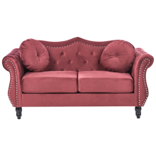 Sofa 2 Seater SKIEN Velvet Dark Red