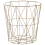 Beliani Side Table LANARK Gold with Storage 7