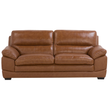 Sofa 3 Seater HORTEN Leather Golden Brown