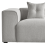 Beliani Corner Sofa 3 Seater DOLVA Fabric Light Grey Left Hand 6