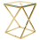 Beliani Side Table BEVERLY Glass Gold 1