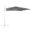 Beliani Cantilever Parasol 250 cm MONZA Dark Grey 1
