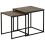 Beliani Set of 2 Side Tables DENNY Dark Brown 1